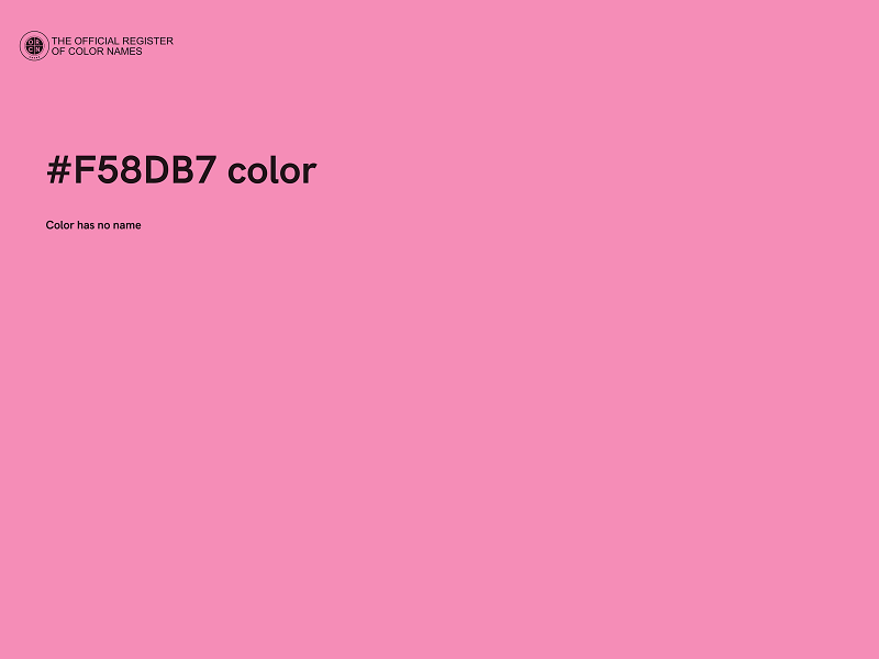 #F58DB7 color image