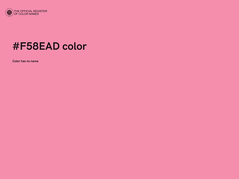 #F58EAD color image