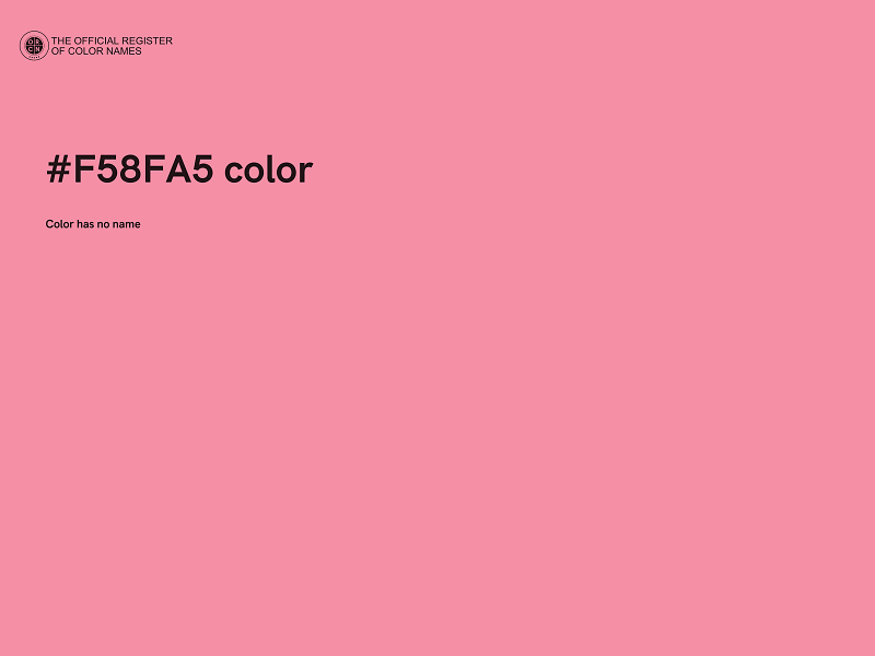 #F58FA5 color image