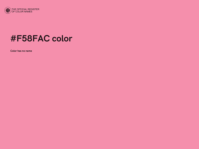 #F58FAC color image