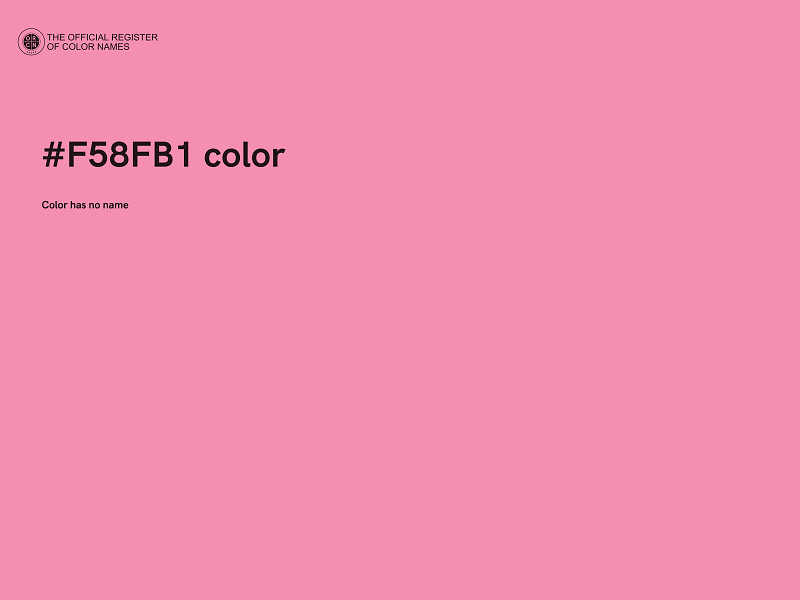 #F58FB1 color image