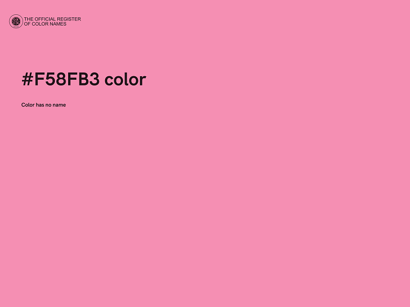 #F58FB3 color image