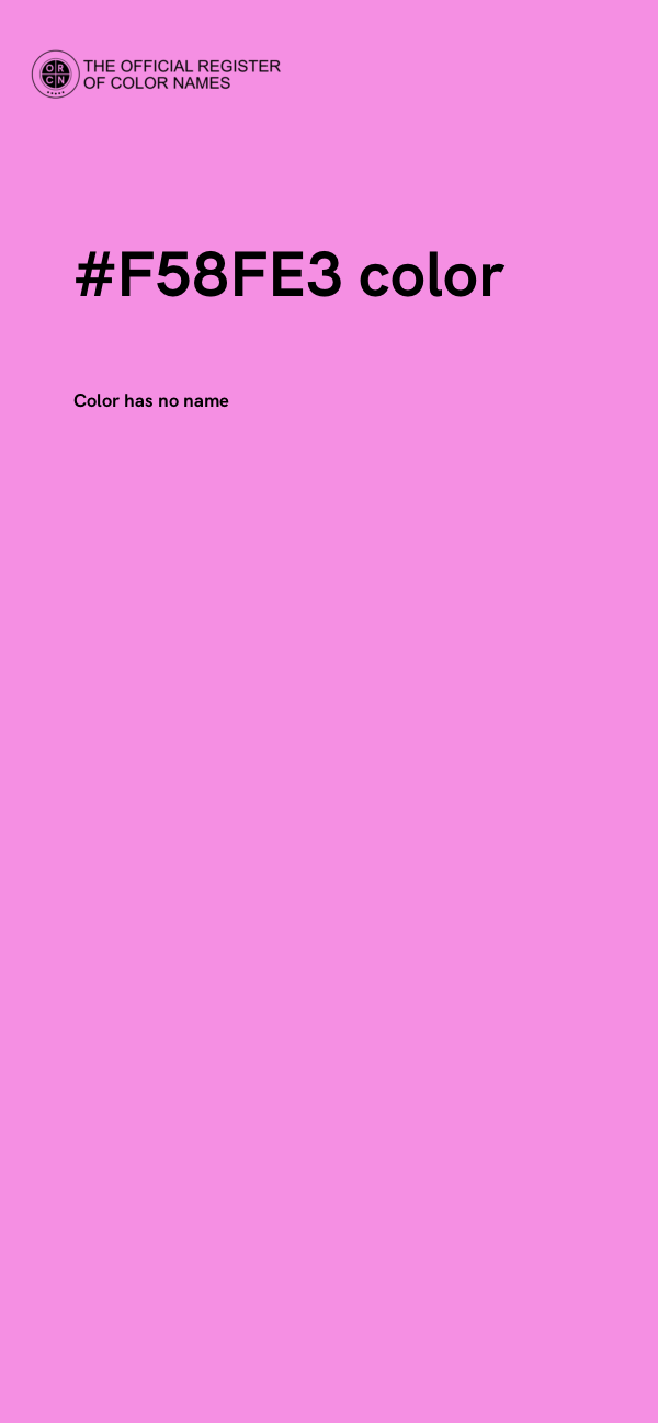 #F58FE3 color image