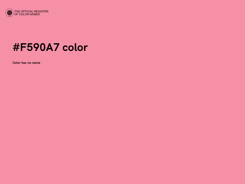 #F590A7 color image
