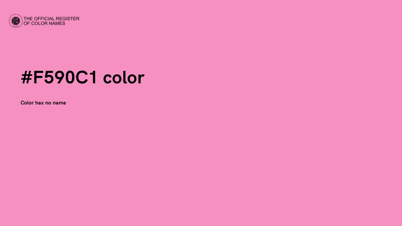 #F590C1 color image