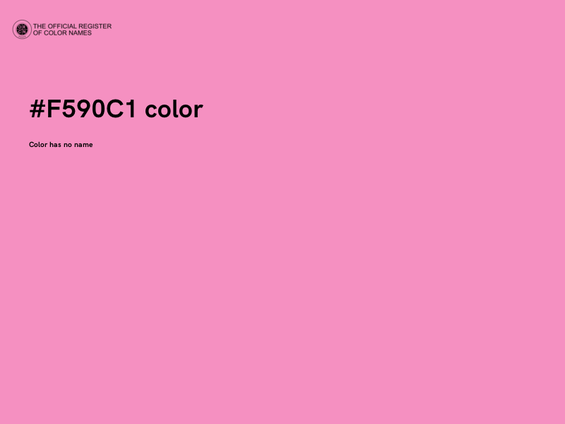 #F590C1 color image