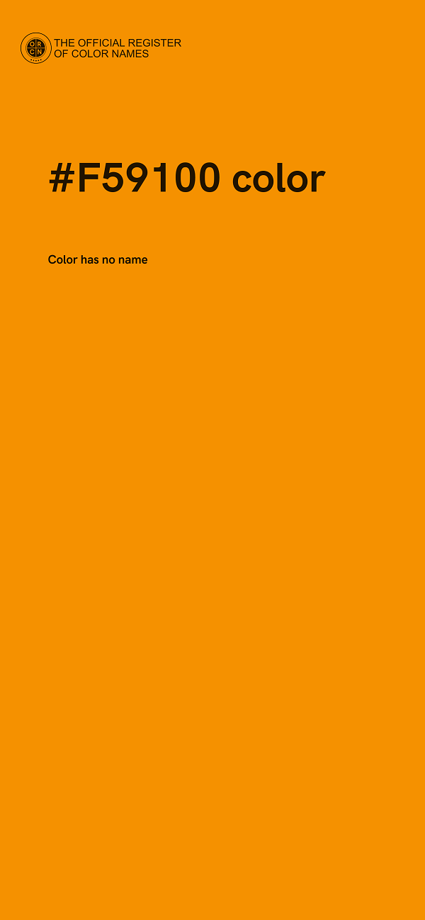 #F59100 color image