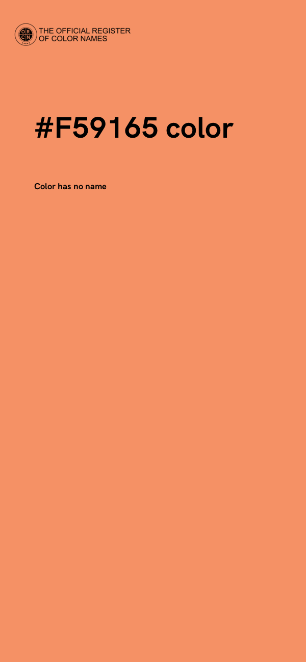 #F59165 color image