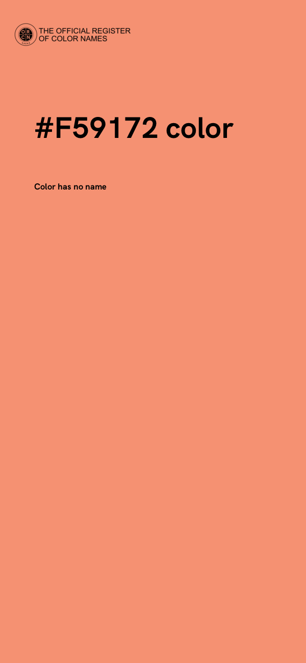 #F59172 color image