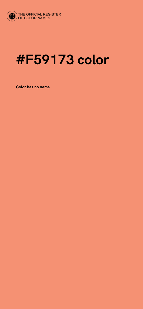 #F59173 color image