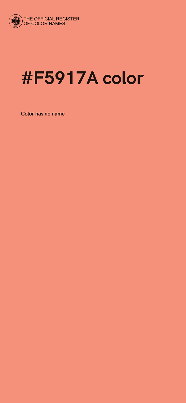 #F5917A color image