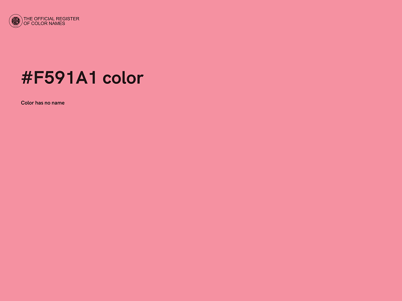 #F591A1 color image