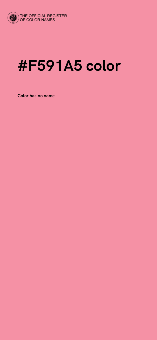 #F591A5 color image