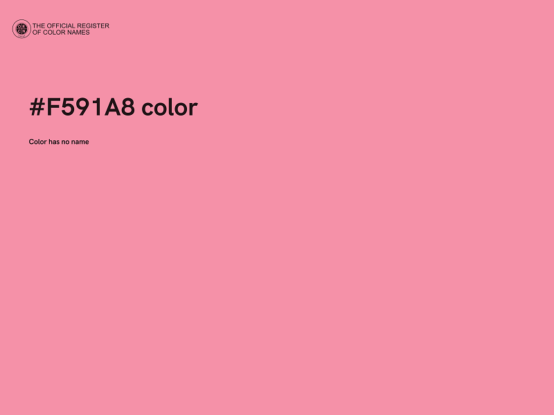 #F591A8 color image