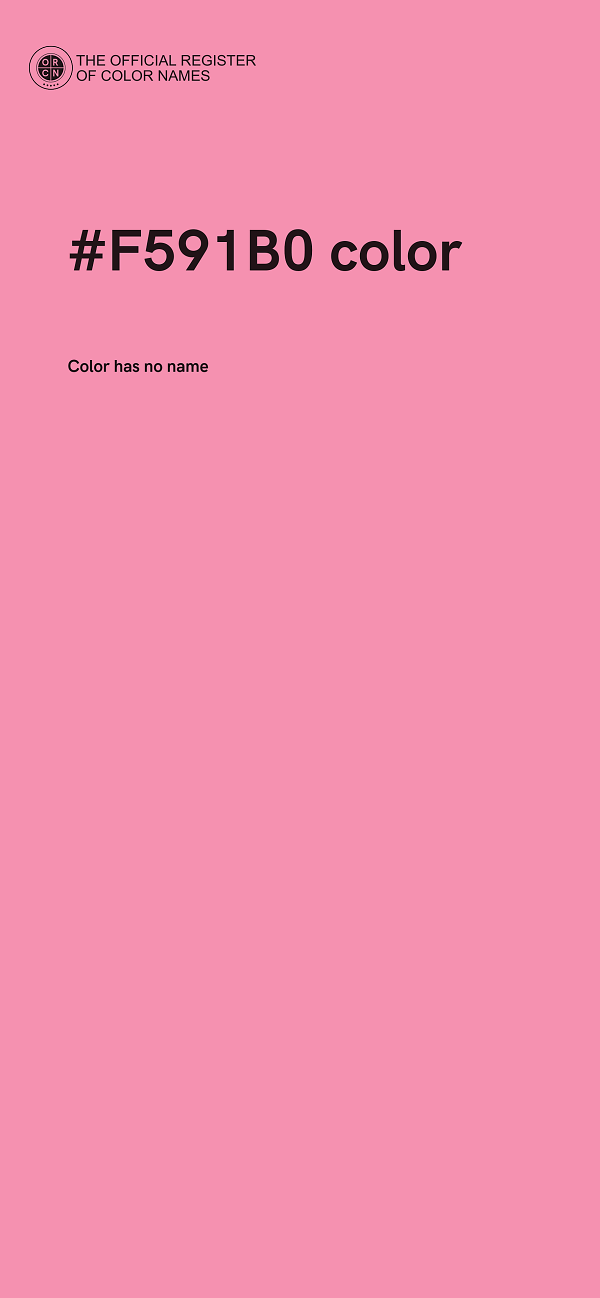 #F591B0 color image
