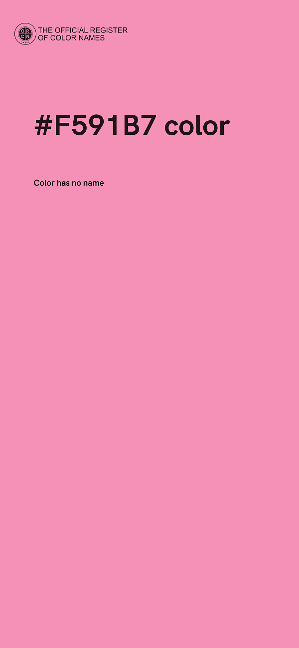 #F591B7 color image