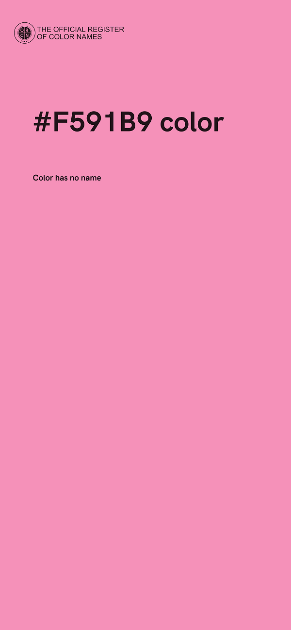 #F591B9 color image