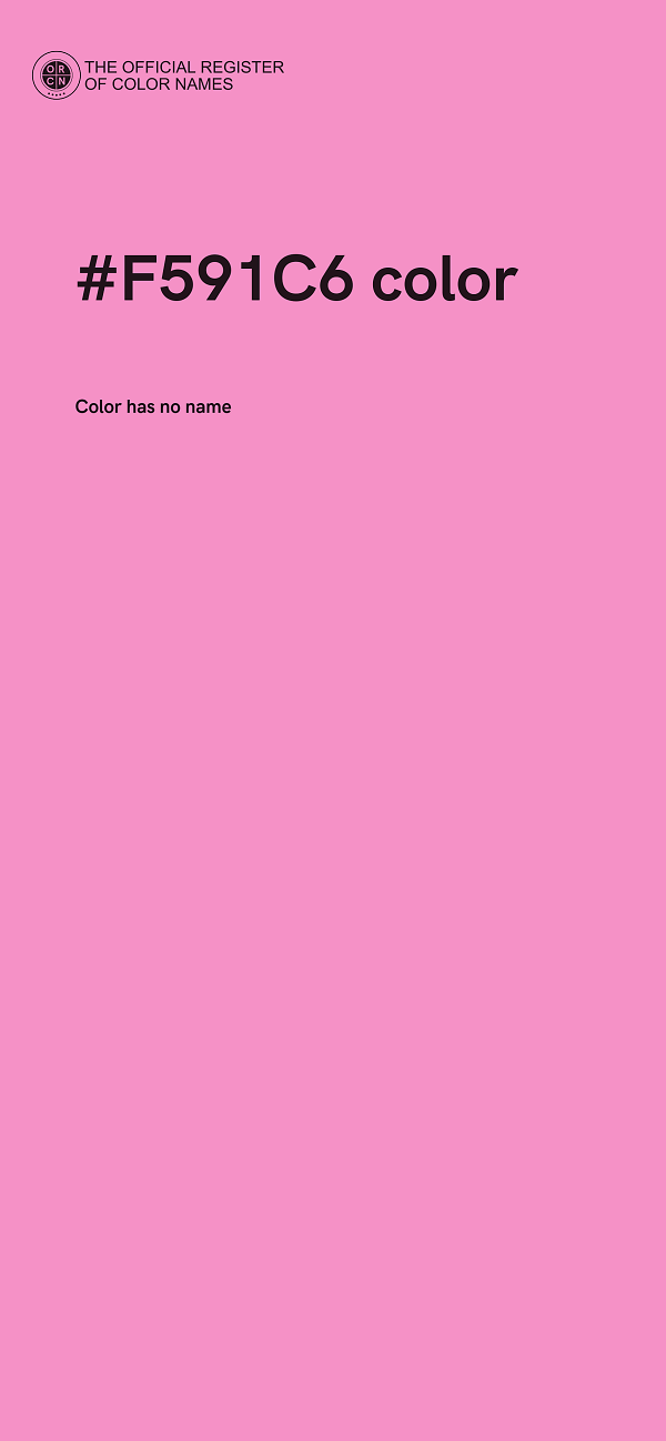 #F591C6 color image