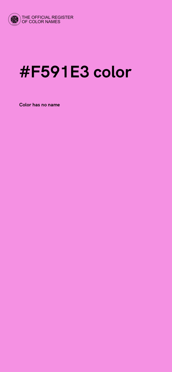 #F591E3 color image
