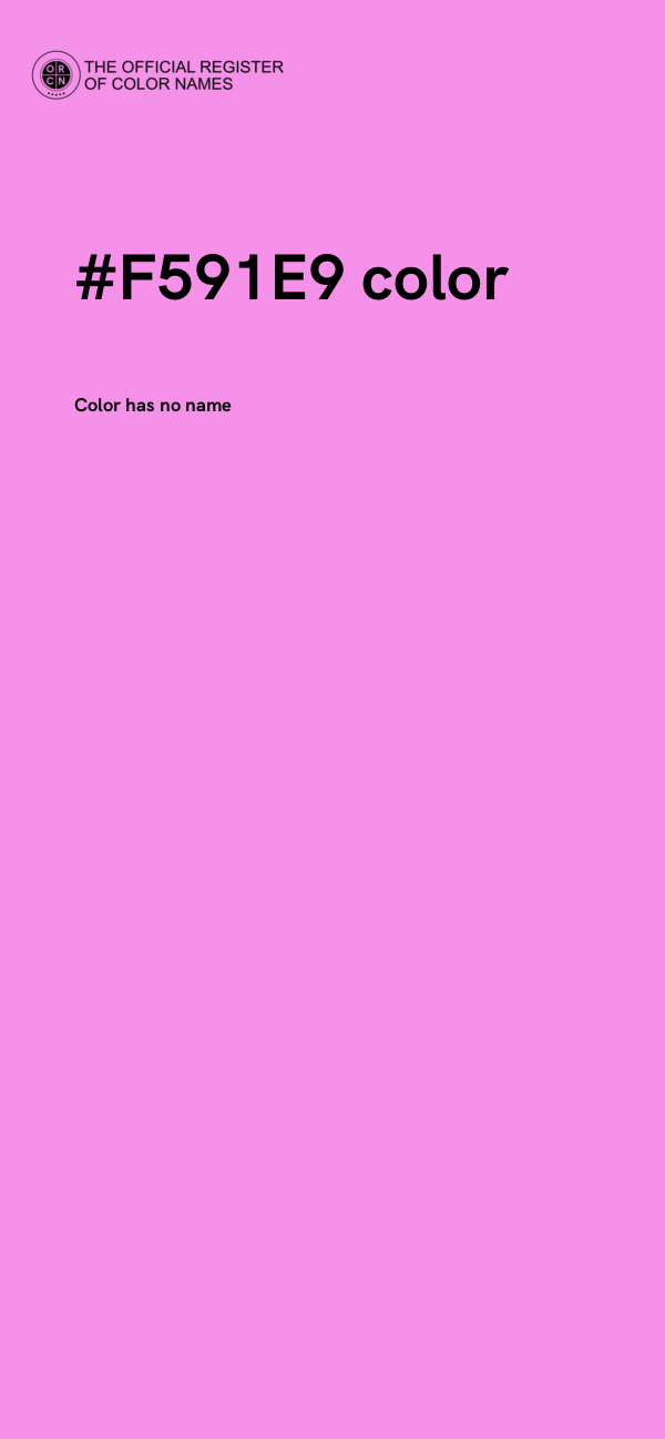 #F591E9 color image