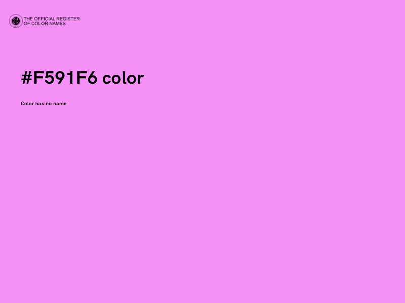 #F591F6 color image