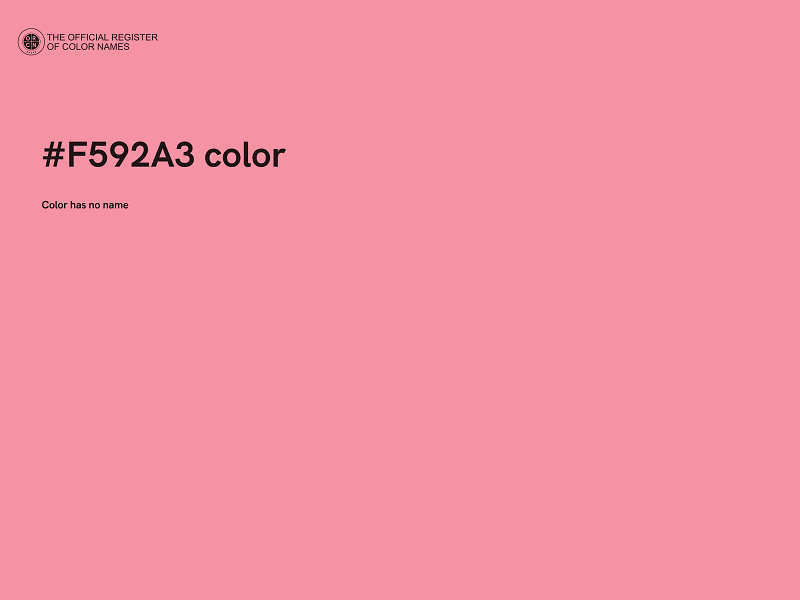 #F592A3 color image