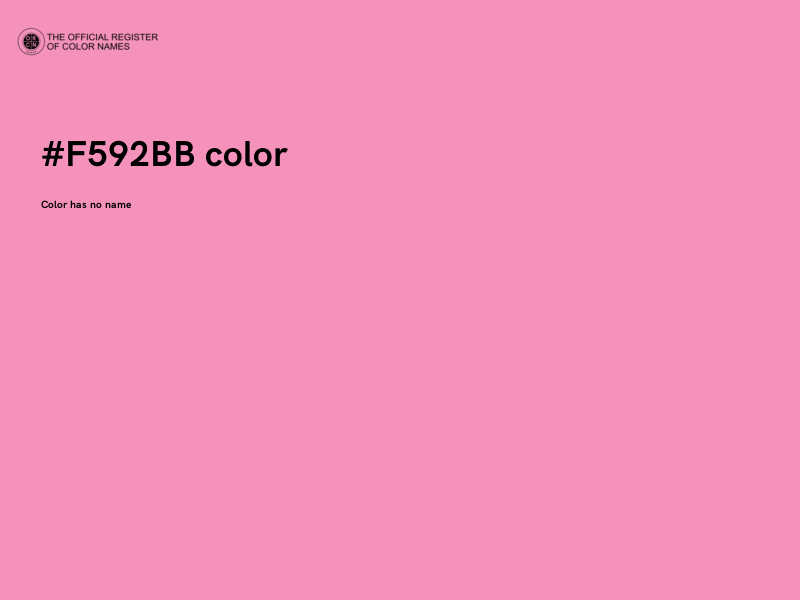 #F592BB color image