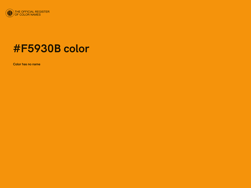 #F5930B color image