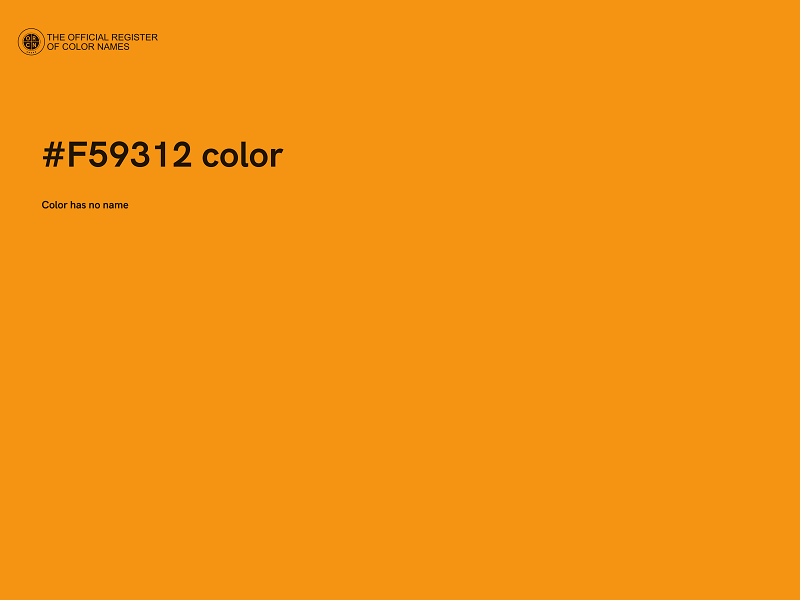 #F59312 color image