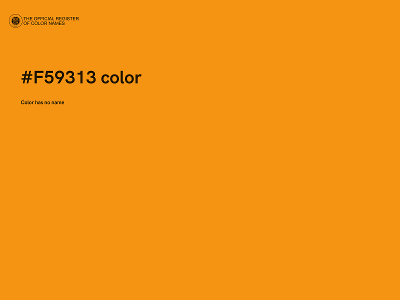 #F59313 color image