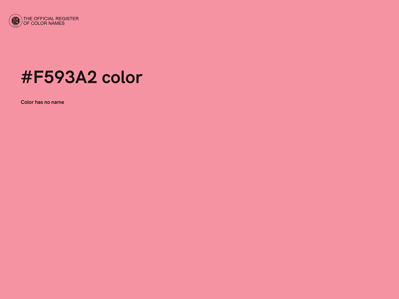 #F593A2 color image