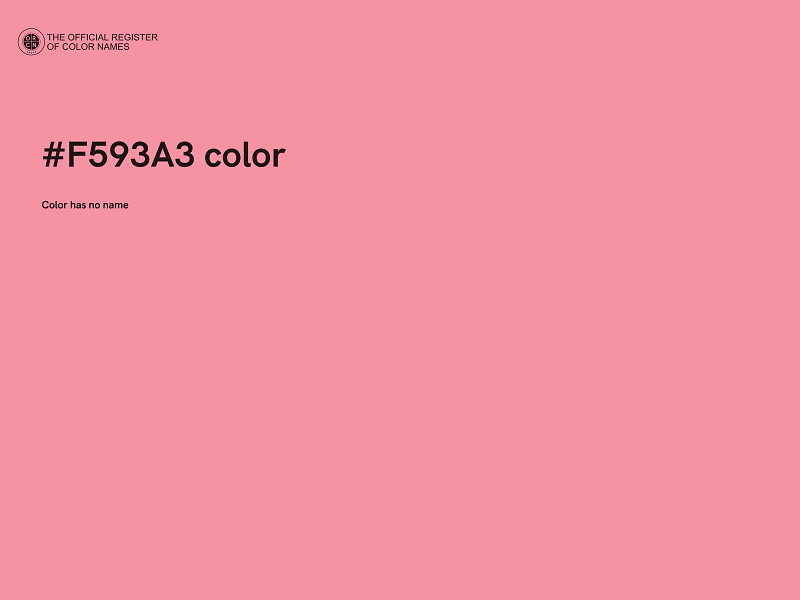 #F593A3 color image