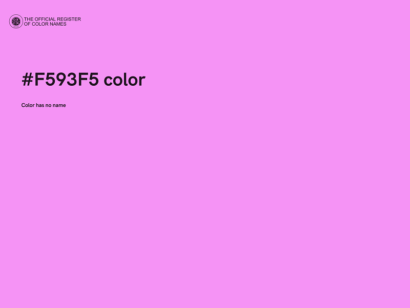 #F593F5 color image