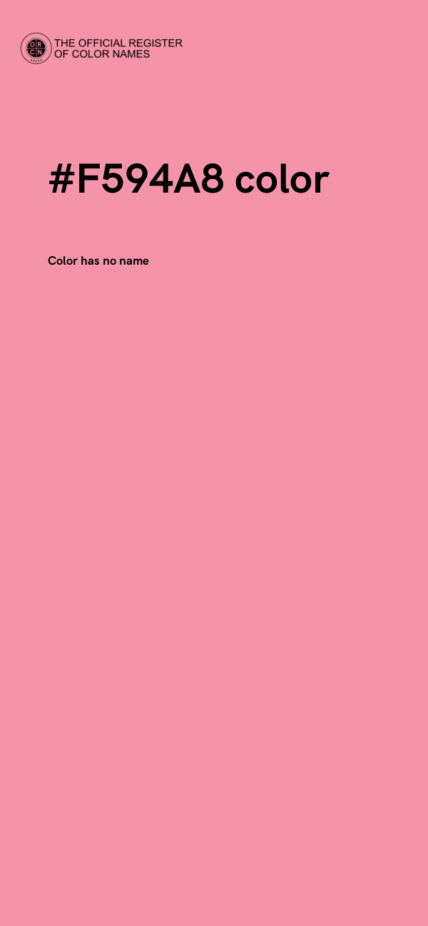 #F594A8 color image