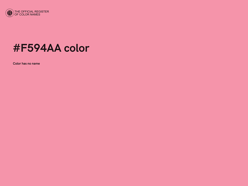 #F594AA color image