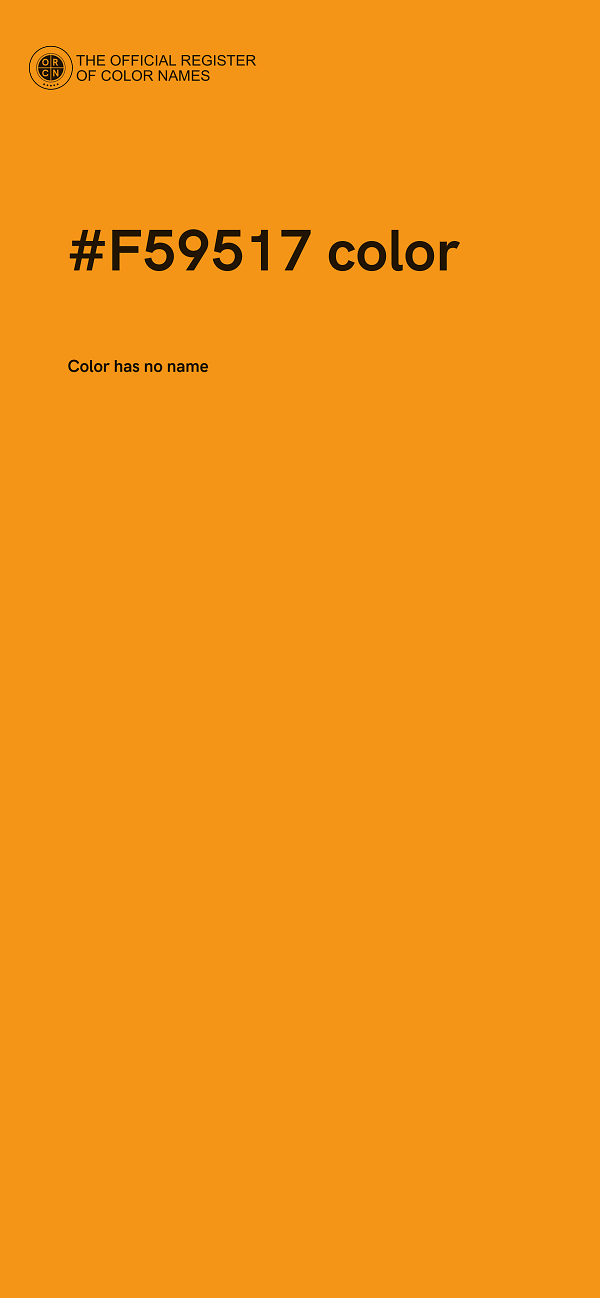 #F59517 color image