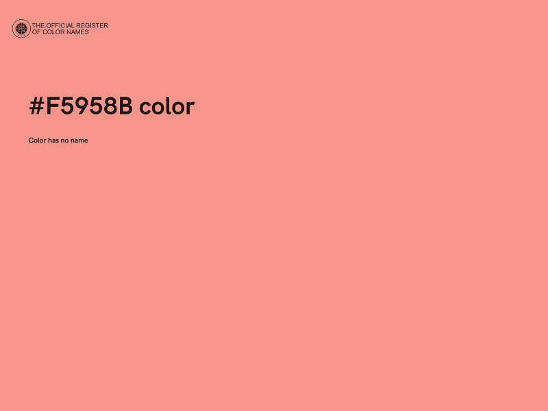 #F5958B color image