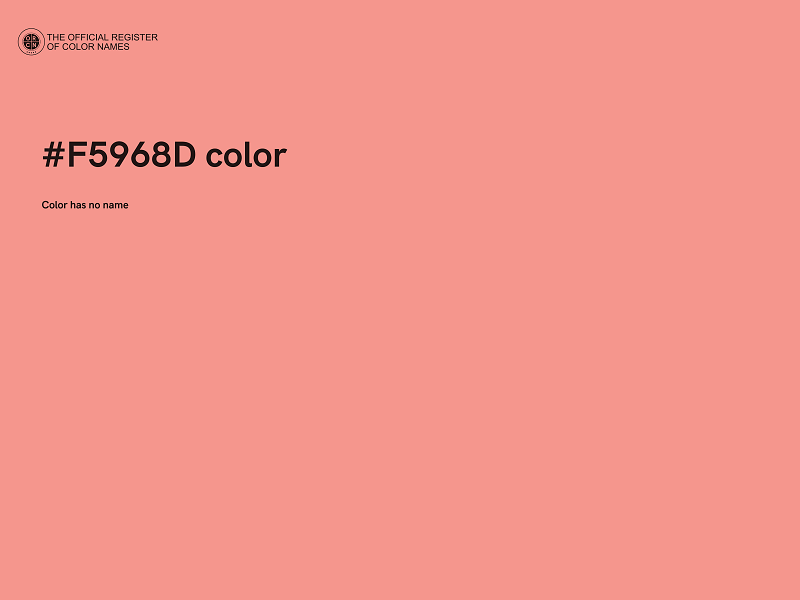 #F5968D color image