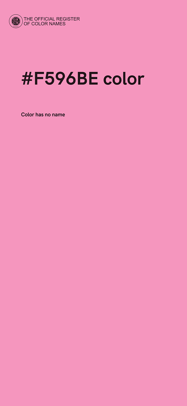 #F596BE color image