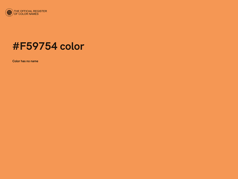 #F59754 color image