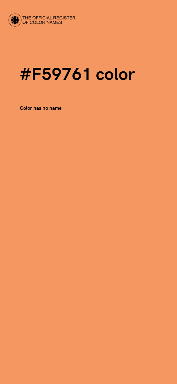 #F59761 color image