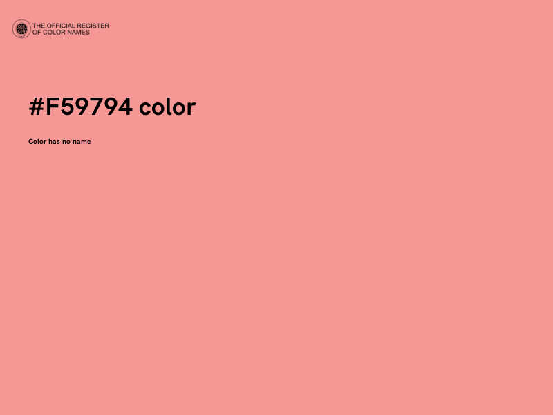 #F59794 color image