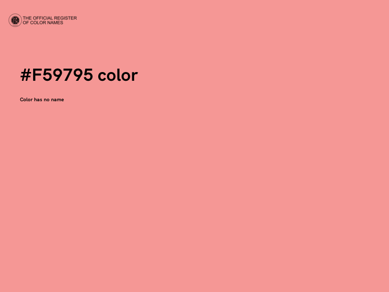 #F59795 color image