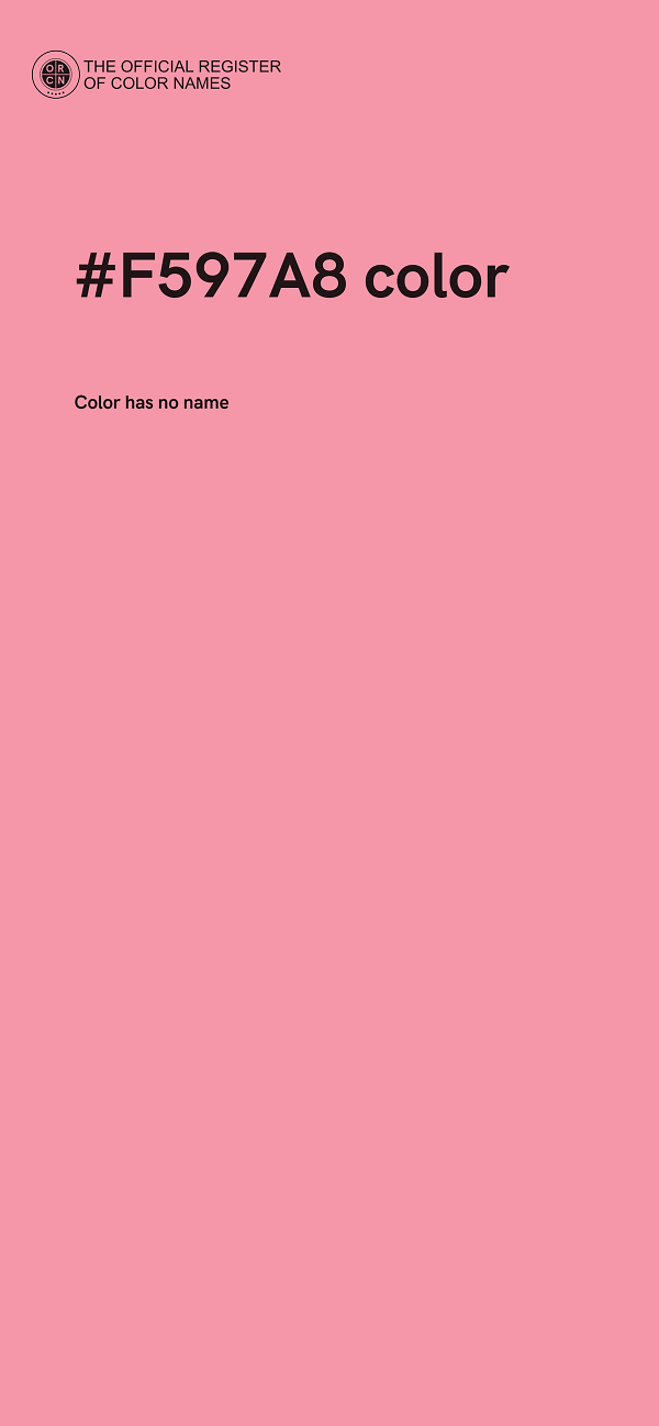 #F597A8 color image