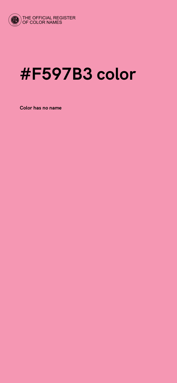 #F597B3 color image