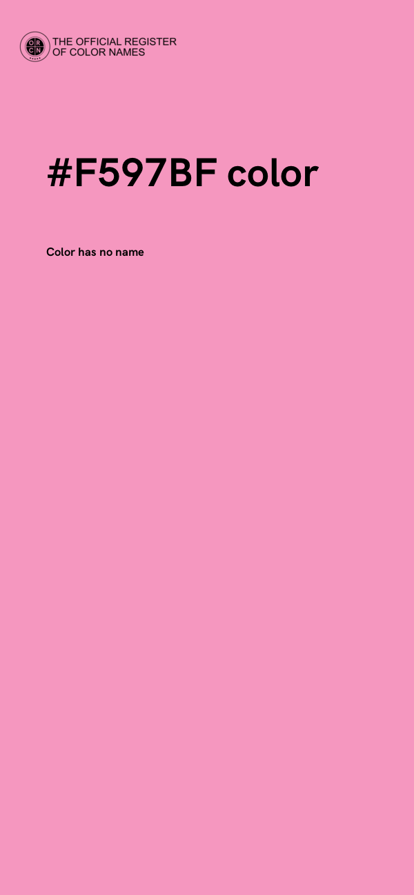 #F597BF color image