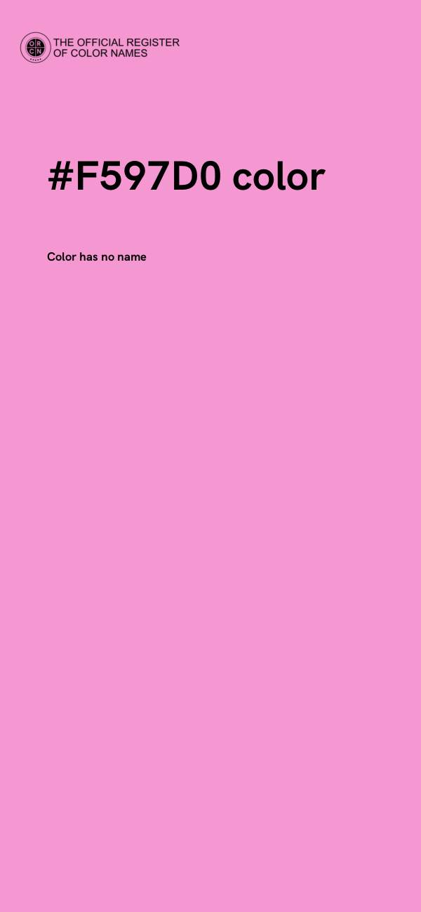 #F597D0 color image