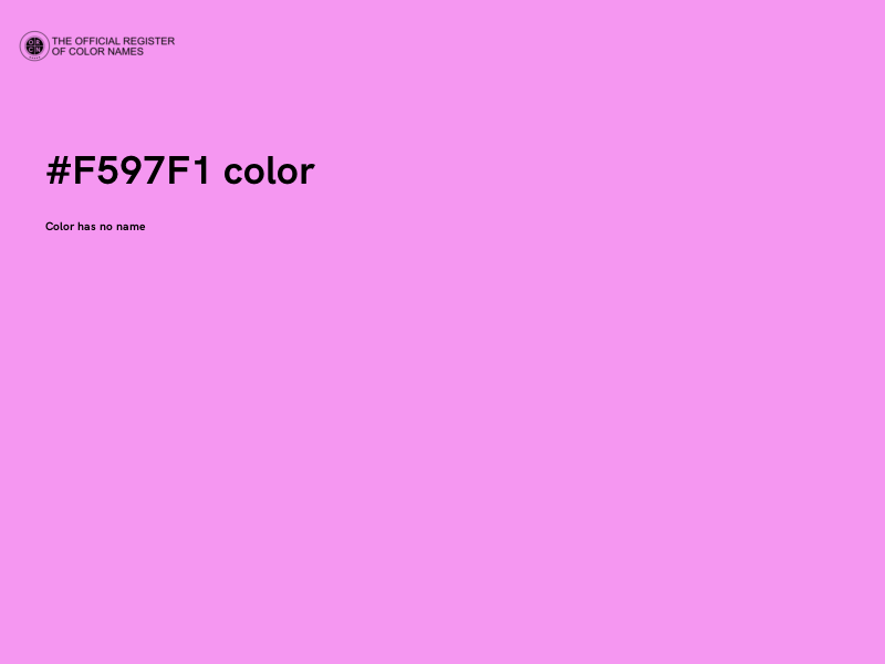 #F597F1 color image