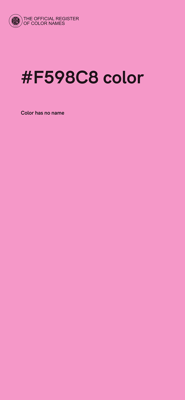 #F598C8 color image