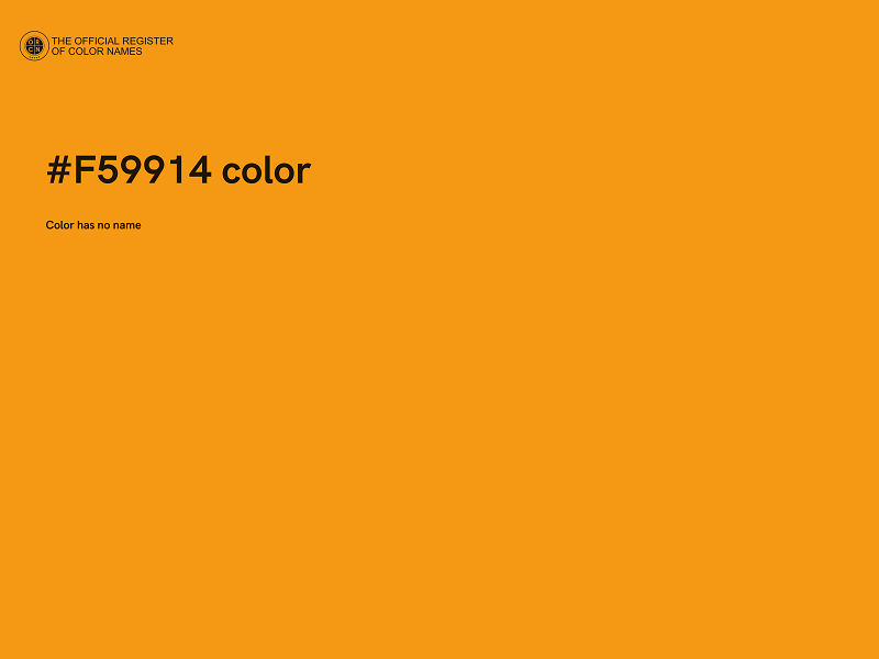 #F59914 color image